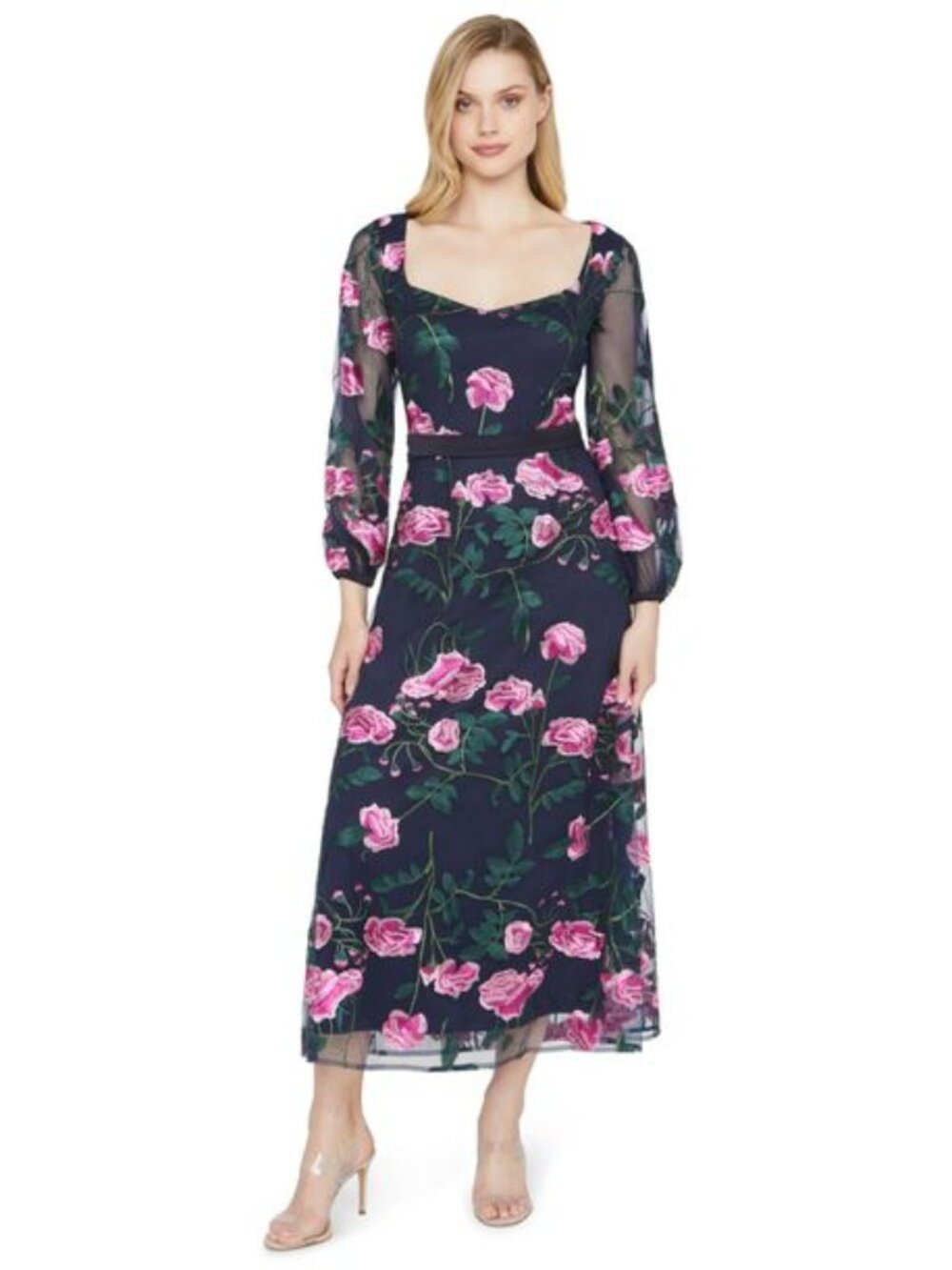 JS Collections Women's Angelina Sweatheart Neck Cocktail Dress